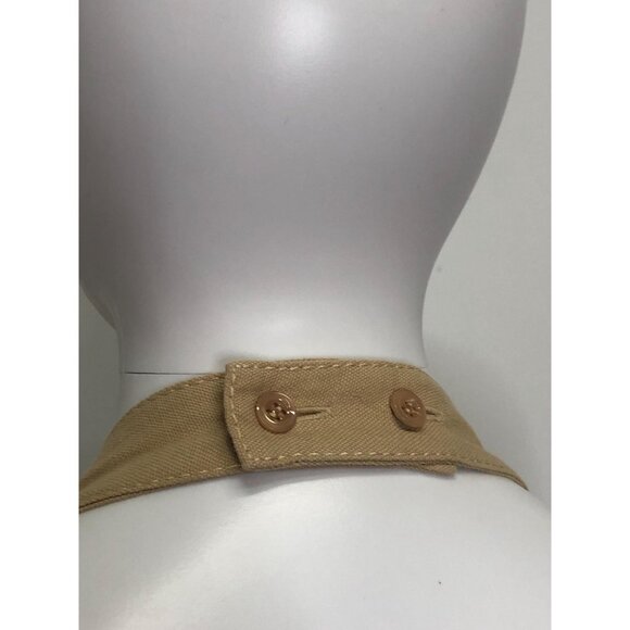 Y2K MOSCHINO CHEAP and CHIC. Sleeveless Halter Top Cotton Linen Blend Black & Be - Picture 7 of 10